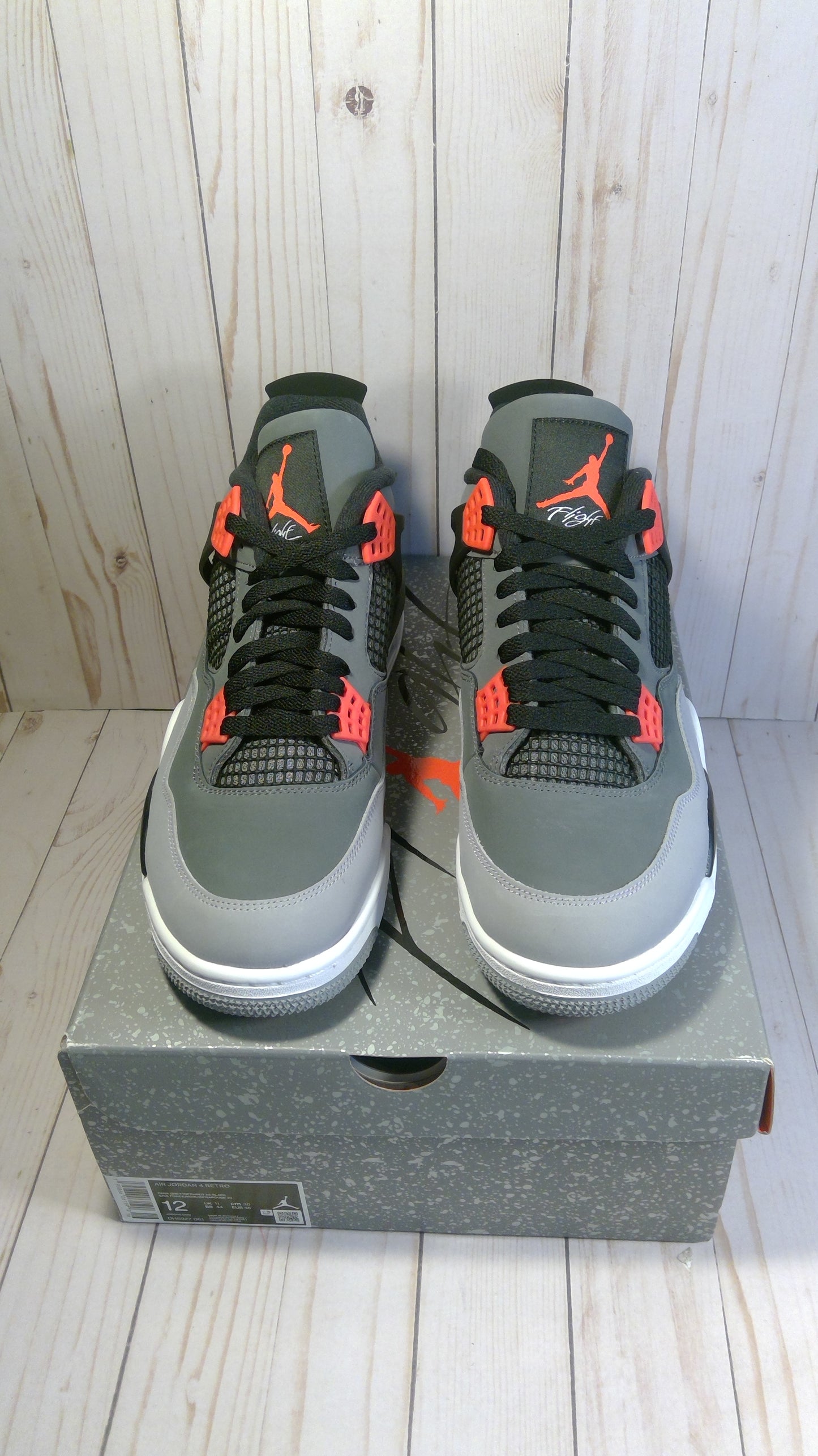 AIR JORDAN 4 RETRO - INFRARED - SIZE MEN'S 12