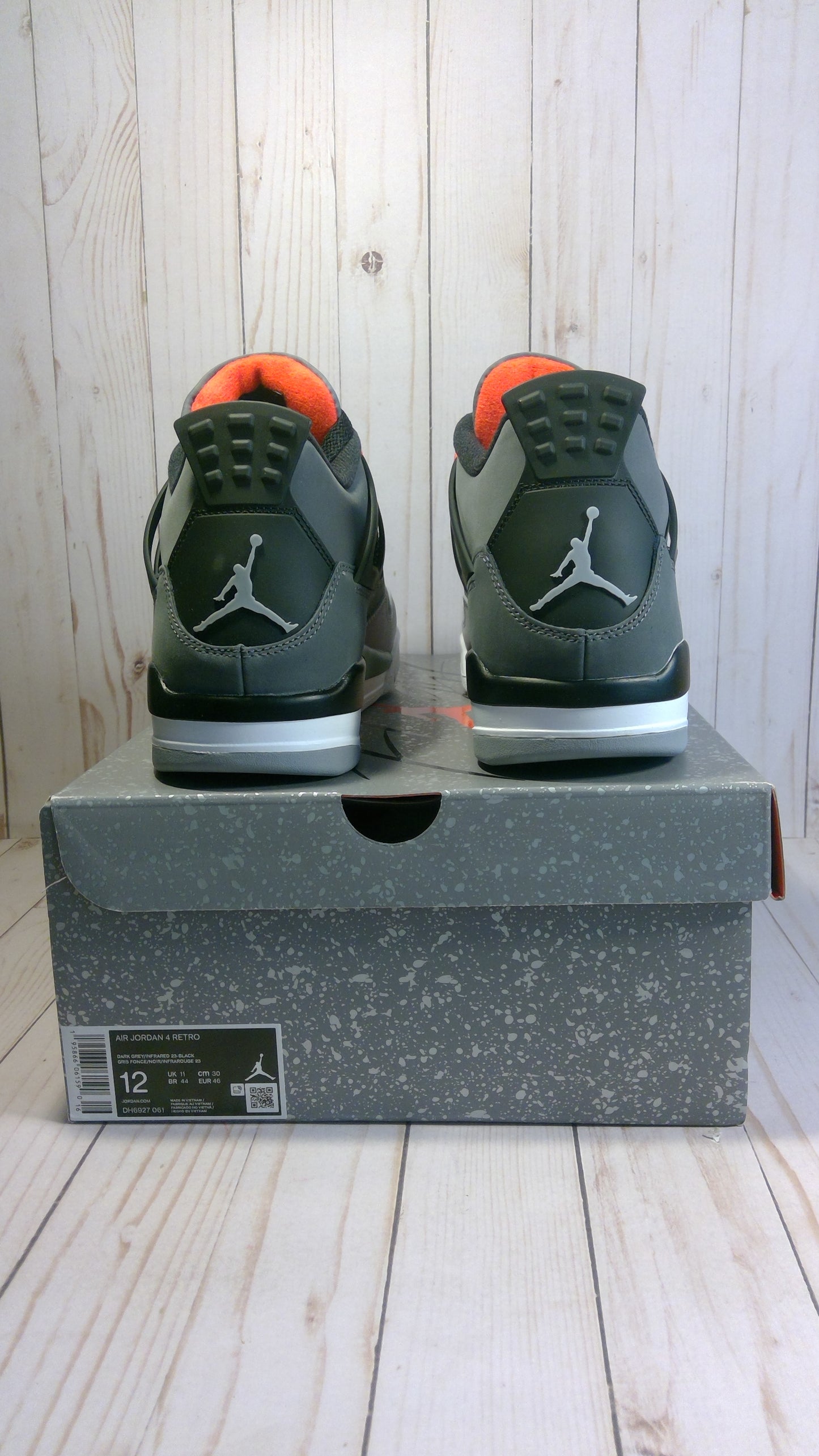 AIR JORDAN 4 RETRO - INFRARED - SIZE MEN'S 12