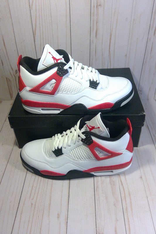 AIR JORDAN 4 RETRO - RED CEMENT - SIZE MEN'S 12