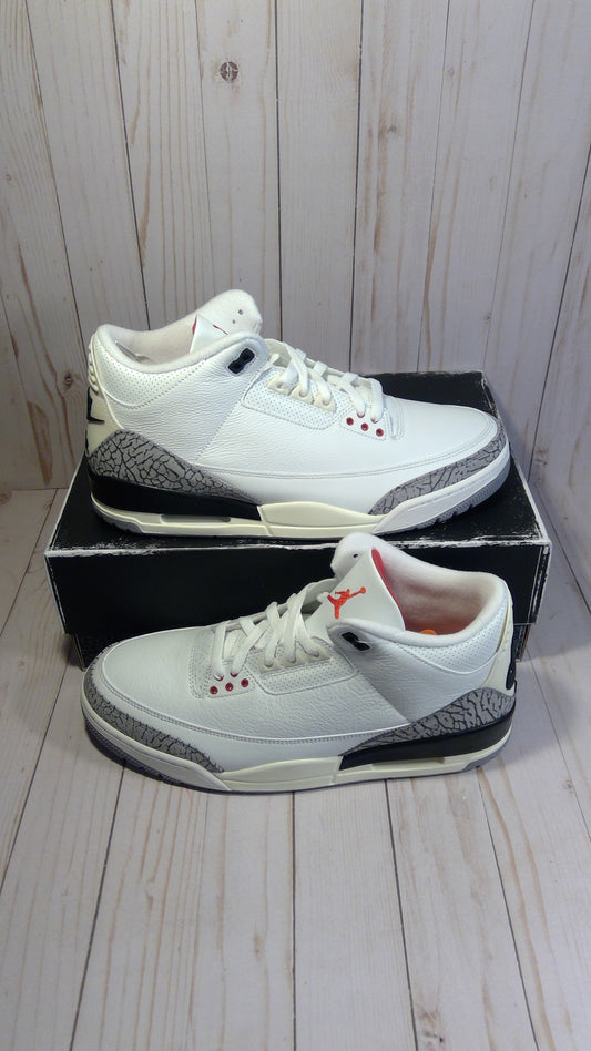 AIR JORDAN 3 RETRO - WHITE CEMENT REIMAGINED - SIZE MEN'S 12