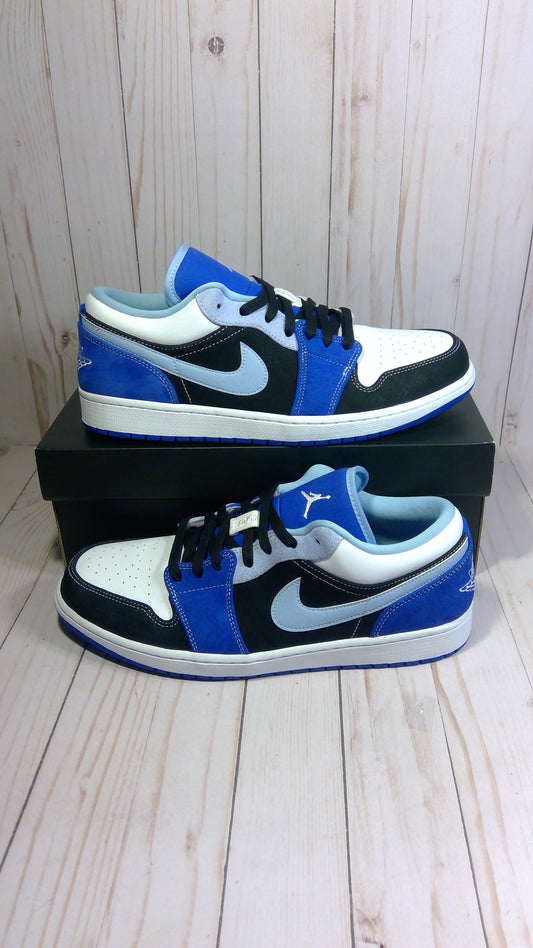 AIR JORDAN 1 LOW SE - RACER BLUE WHITE - SIZE MEN'S 12