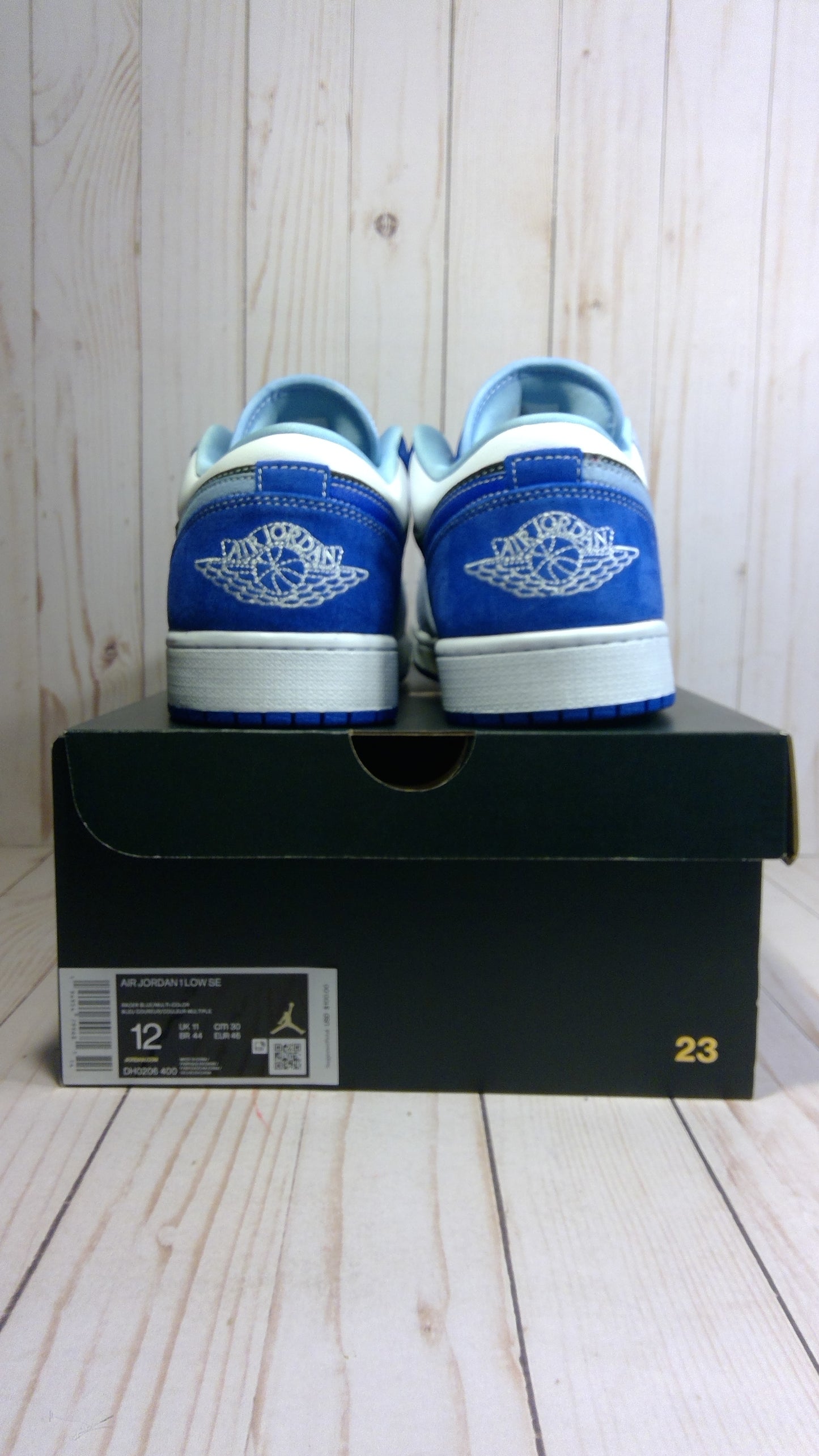 AIR JORDAN 1 LOW SE - RACER BLUE WHITE - SIZE MEN'S 12