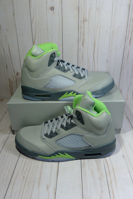 AIR JORDAN 5 RETRO - GREEN BEAN (2022) - SIZE MEN'S 12