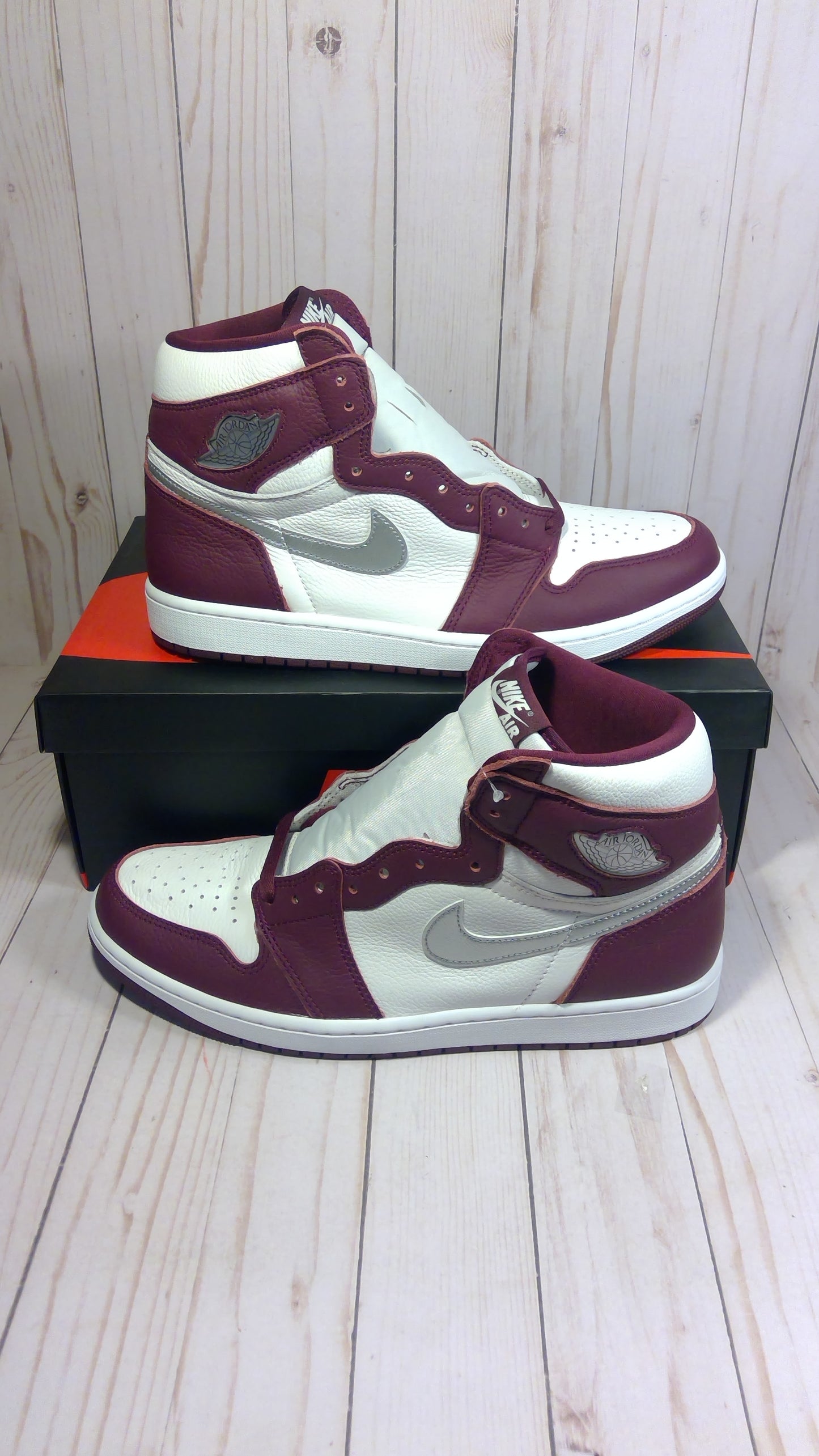 AIR JORDAN 1 RETRO HIGH OG - BORDEAUX - SIZE MEN'S 10.5