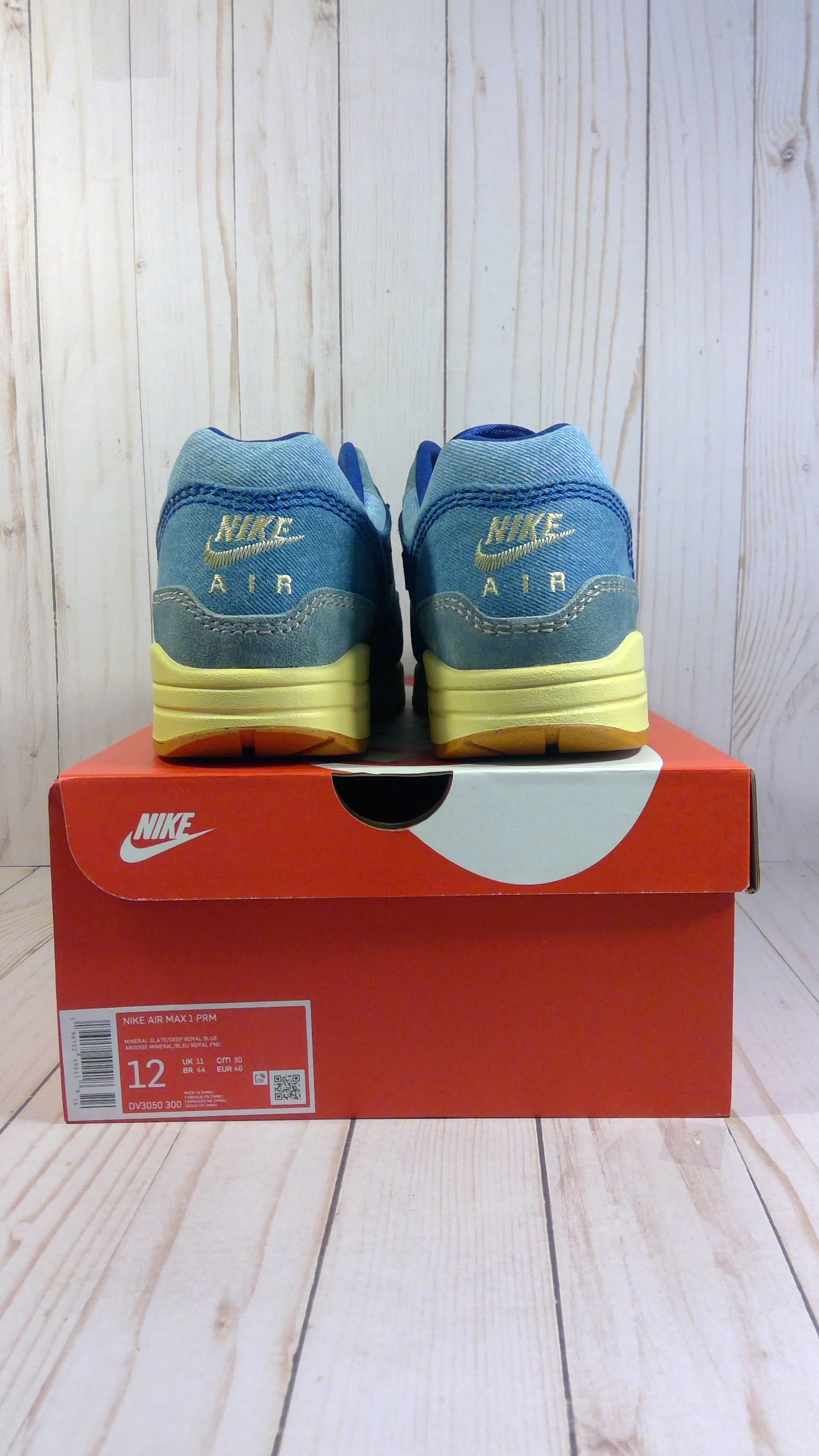 NIKE AIR MAX 1 PRM - DIRTY DENIM - SIZE MEN'S 12