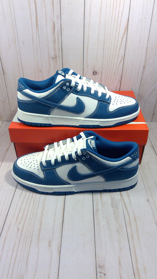 NIKE DUNK LOW RETRO SE - INDUSTRIAL BLUE SASHIKO - SIZE MEN'S 12